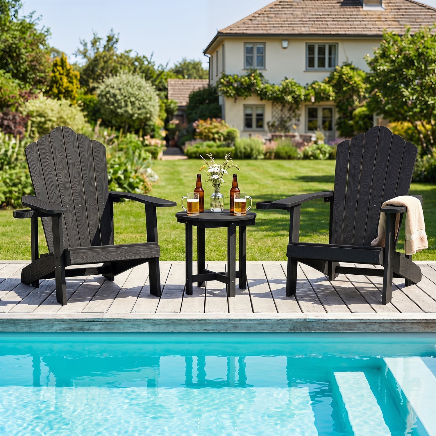 Adirondack Side Table 18x18 Weather-Resistant HIPS