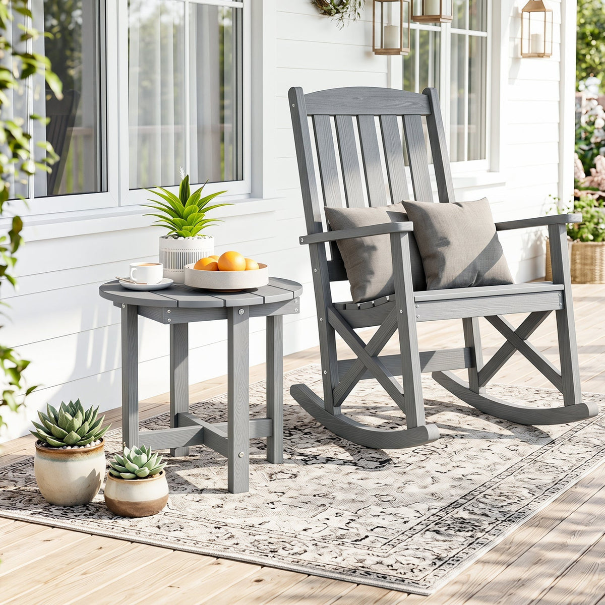 Adirondack Side Table 18x18 Weather-Resistant HIPS