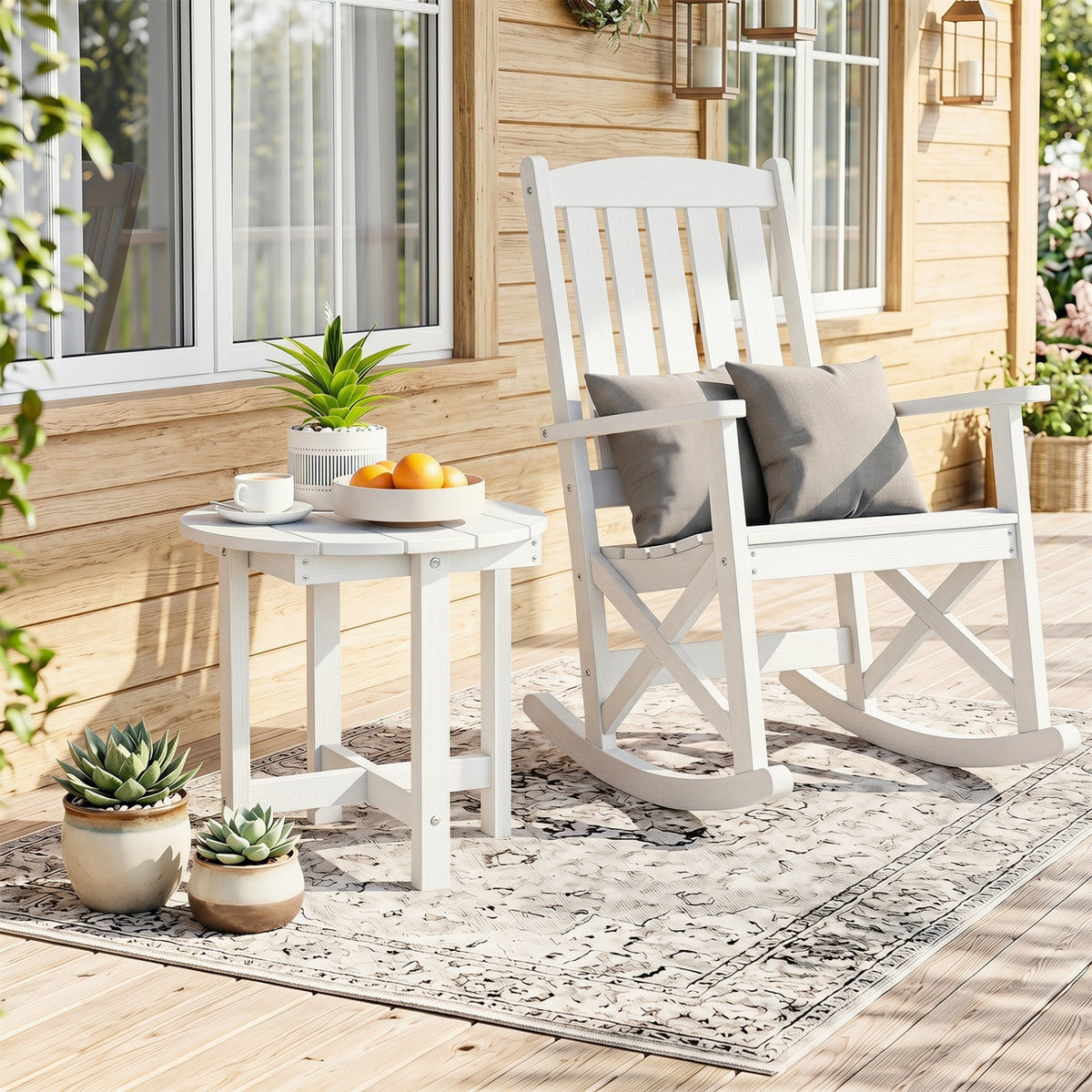 Adirondack Side Table 18x18 Weather-Resistant HIPS