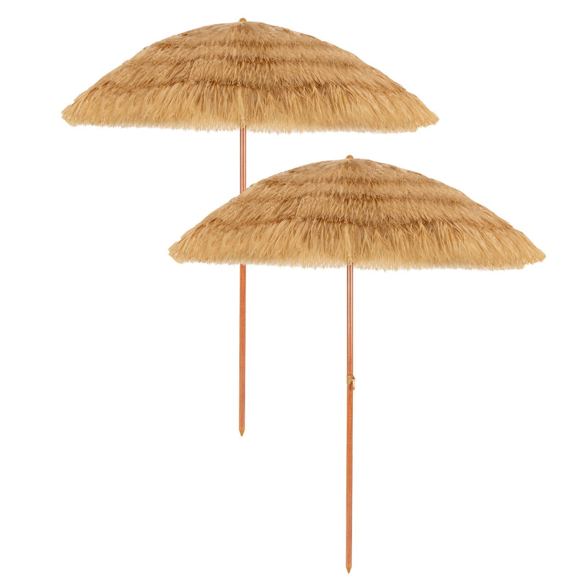 Tiki Beach Umbrella 6.5 Ft with Adjustable Tilt
