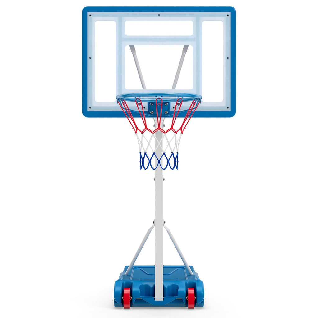 Adjustable Pool Basketball Hoop with Shatterproof Backboard