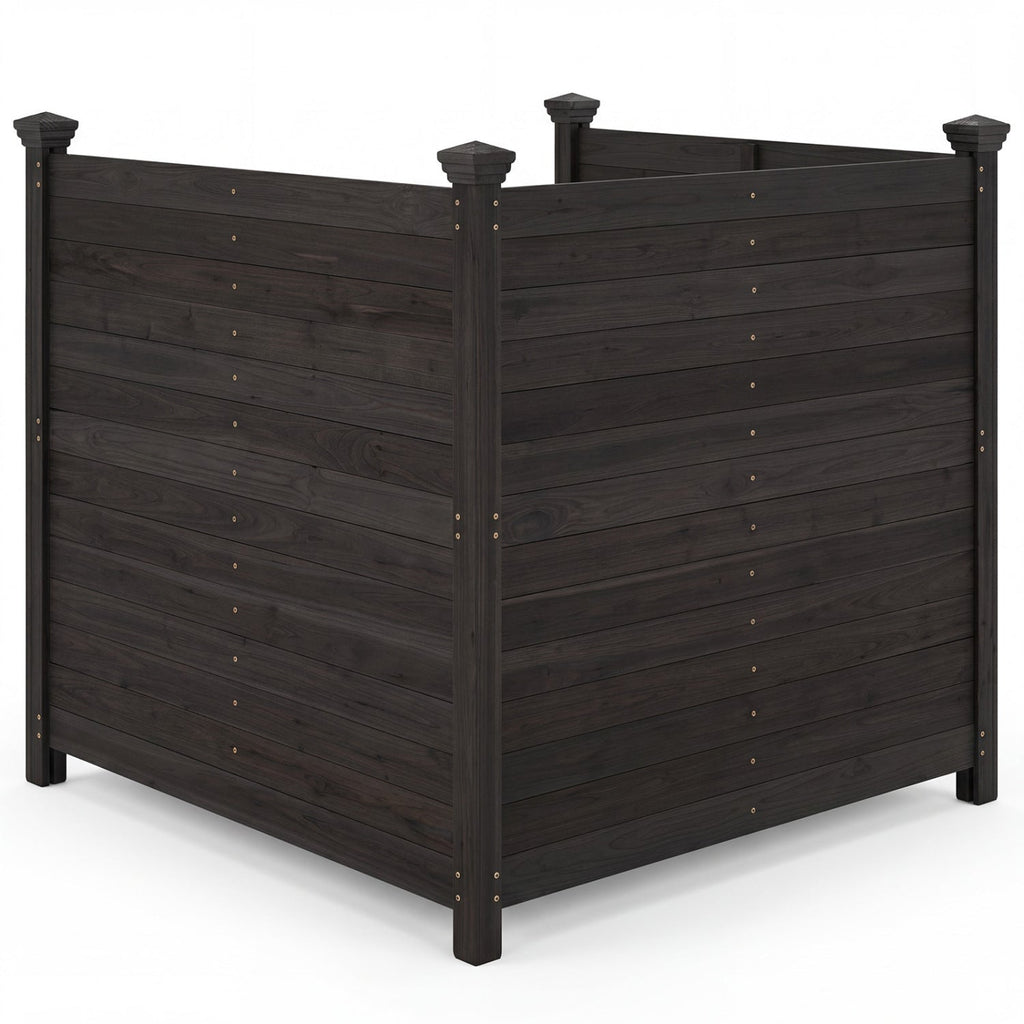 3-Panel Outdoor Privacy Fence for AC Units & Equipment