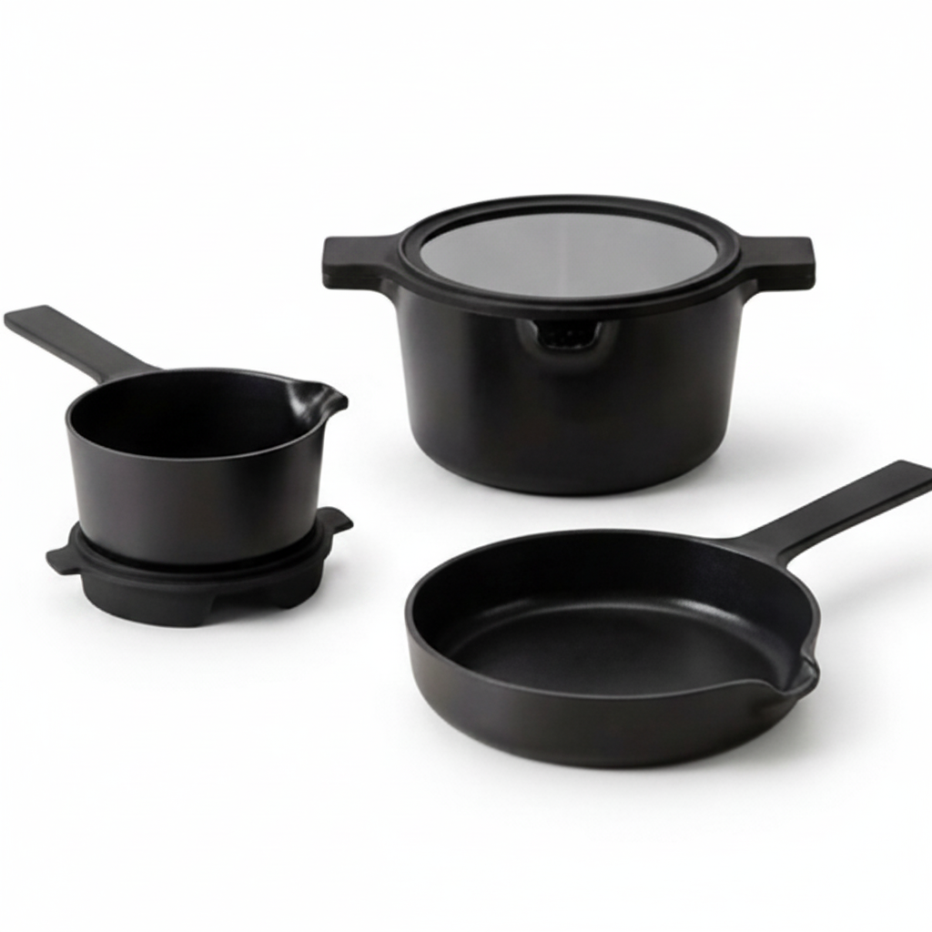 Ceramic Nonstick 5-Piece Stackable Set