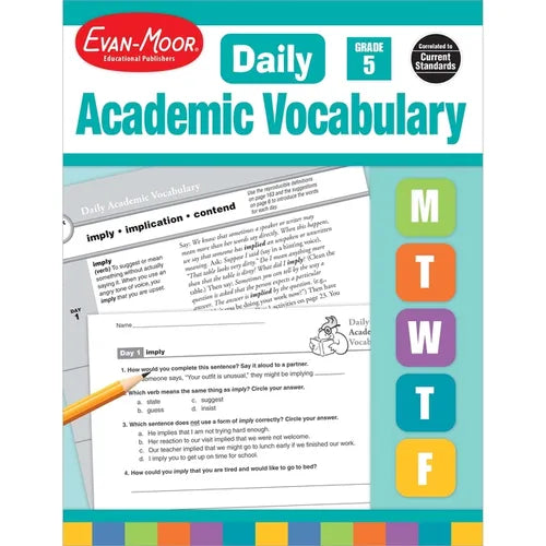 Daily Academic Vocabulary Gr 5 Te - Paperback