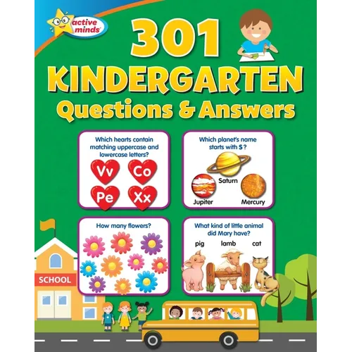 Active Minds 301 Kindergarten Questions and Answers - Paperback