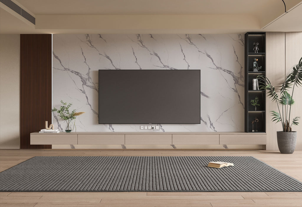 Calacatta Belga PVC Marble Sheets Wall Panel - Waterproof 4x8 ft (32 sq. ft)