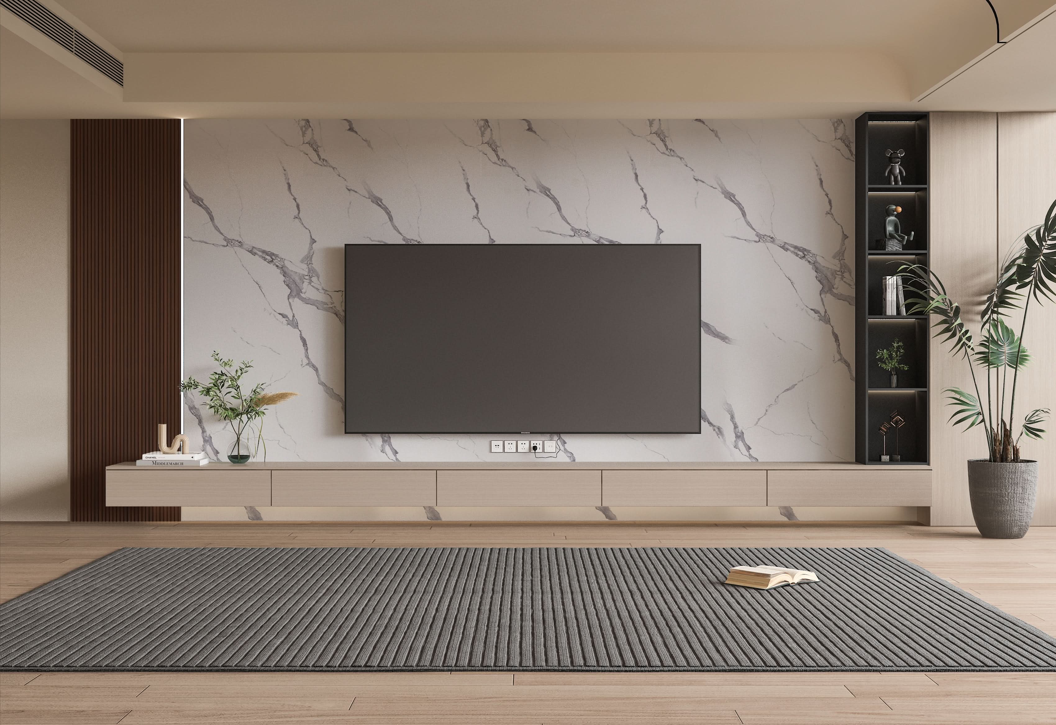 Calacatta Belga PVC Marble Sheets Wall Panel - Waterproof 4x8 ft (32 sq. ft)
