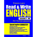 Preston Lee's Read & Write English Lesson 1 - 40 For Turkish Speakers - Paperback