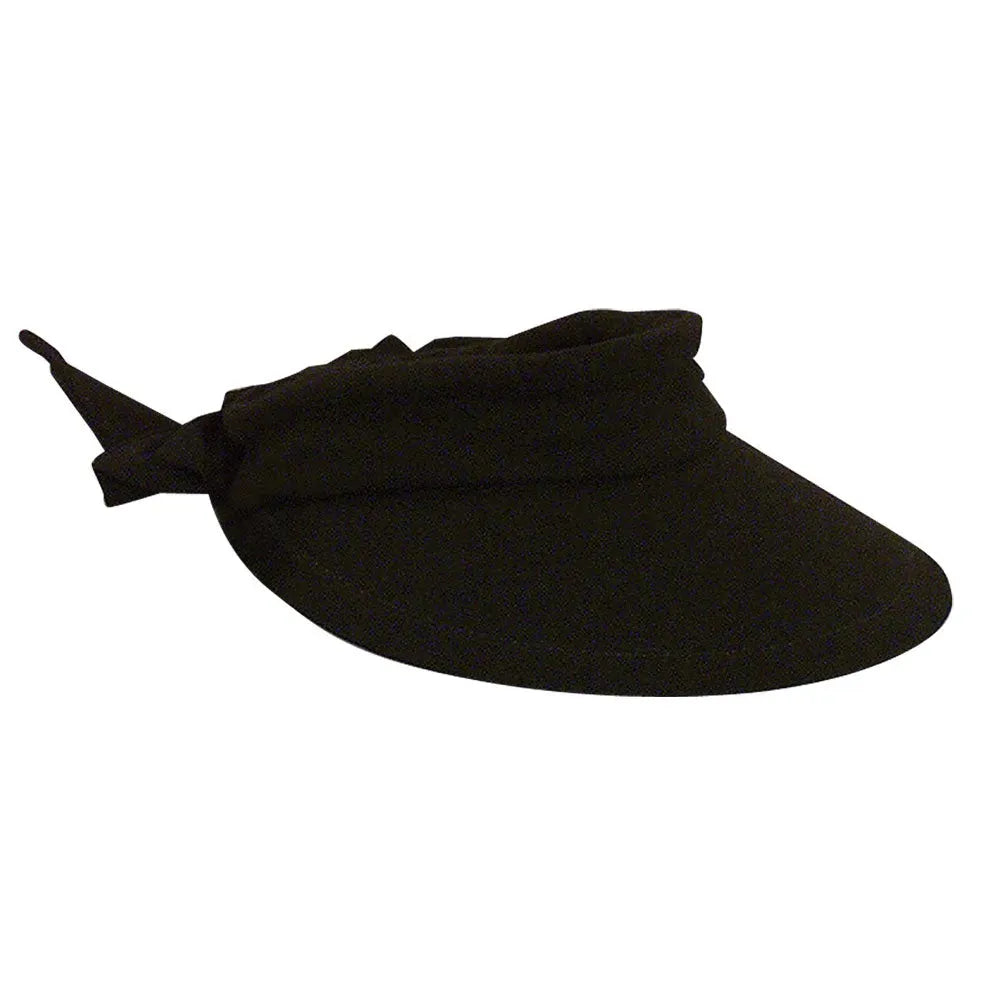 Scala Cotton Bow Visor - Womens Visor