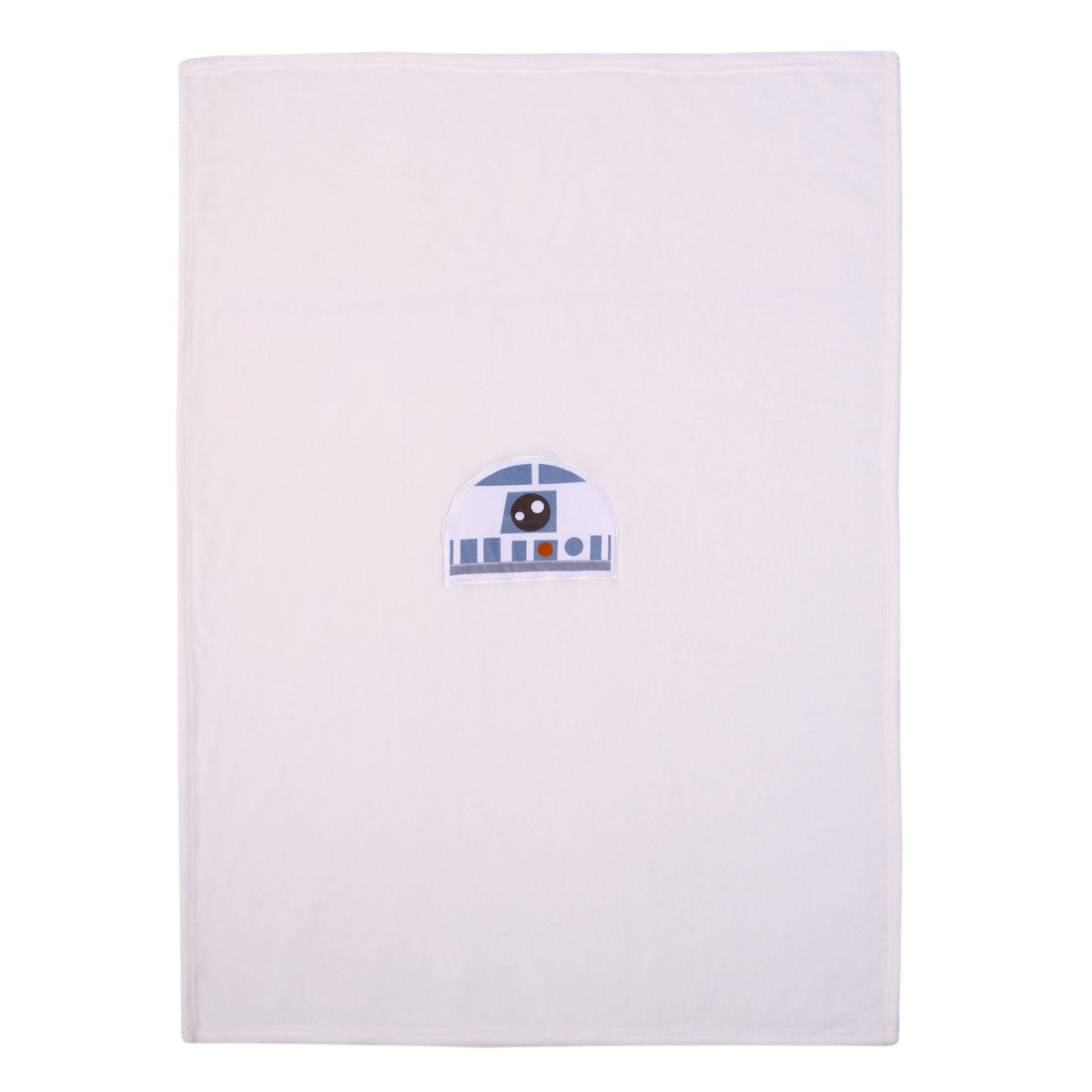 R2D2 Blue and White Super Soft Character Shaped Toddler Blanket