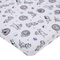 101 Dalmatians Gray, Black, White, and Blue Puppies Super Soft Nursery Fitted Mini Crib Sheet