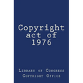 Copyright act of 1976 - Paperback