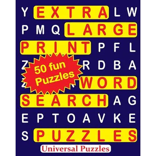 EXTRA LARGE Print WORD SEARCH Puzzles - Paperback