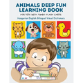 Animals Deep Fun Learning Book for Kids with Jumbo Flash Cards. Hungarian English Bilingual Visual Dictionary: My Childrens learn flashcards alphabet - Paperback