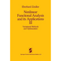 Nonlinear Functional Analysis and Its Applications: III: Variational Methods and Optimization - Paperback