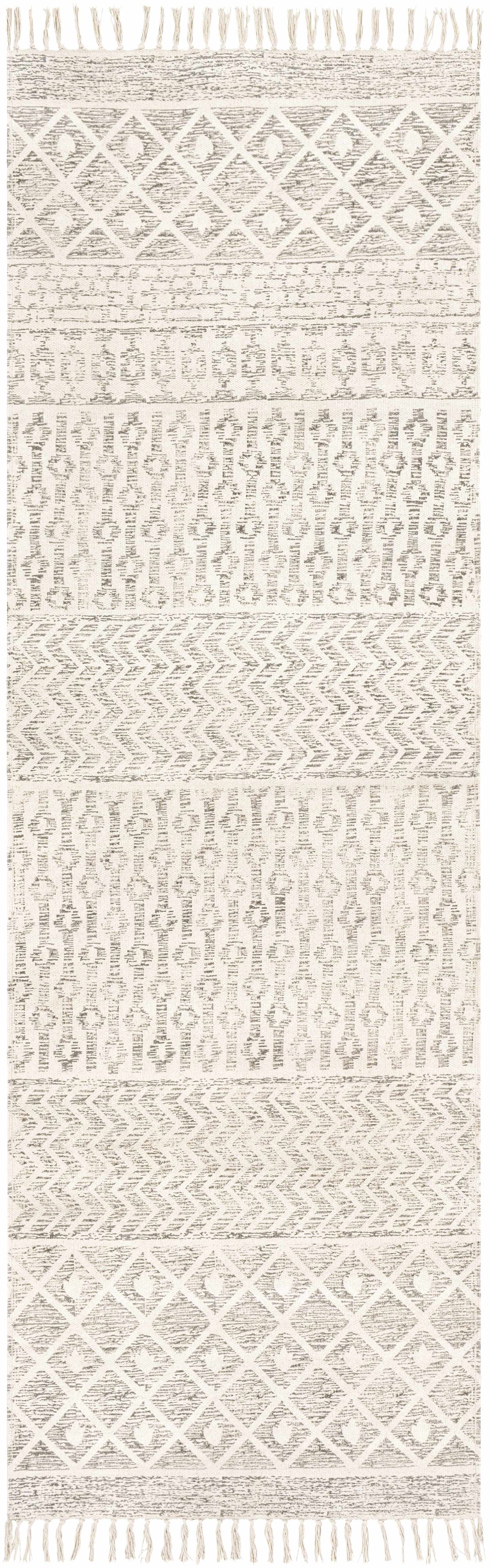 Valyermo Beige Hand Woven Cotton Rug - Clearance