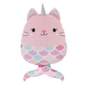 Mermaid Kitty Unicorn Pink, Aqua, and Lavender Squishy Toddler Pillow