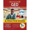 GED Prep 2024-2025: 4 Practice Exams and GED Study Guide Book for All Subjects [9th Edition] - Paperback