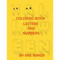 Halloween Coloring Book Letters and Numbers - Paperback
