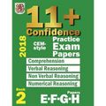 11+ Confidence: CEM-style Practice Exam Papers Book 2: Comprehension, Verbal Reasoning, Non-verbal Reasoning, Numerical Reasoning, and - Paperback