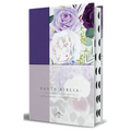 Biblia Rvr1960 Tapa Dura Y Tela Morada Con Flores Tamaño Manual Con Índice / Spanish Bible Rvr 1960, Hardcover, Purple Cloth with Flowers, Handy Size - Hardcover