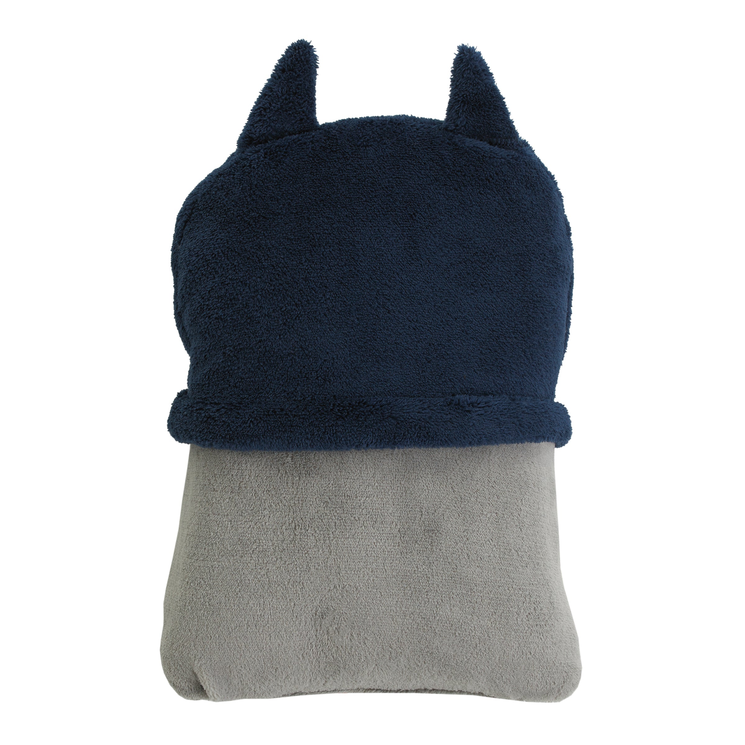 Batman The Caped Crusader Navy, Gray and Yellow Batman Character Shaped Blanket