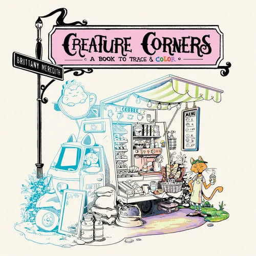 Creature Corners: A Book to Trace and Color - Paperback