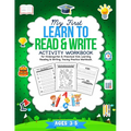 My First Learn To Read & Write Activity Workbook: For Kindergarten & Preschool Kids Learning Reading & Writing. Tracing Practice Book. - Ages 3-5 - Paperback