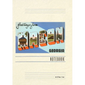 Vintage Lined Notebook Greetings from Macon - Paperback