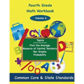 Fourth Grade Math Volume 6: Find the Average, Measure of Central Tendency, Bar Graphs, Probability - Paperback