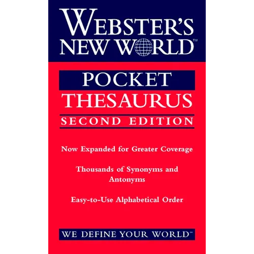 Webster's New World Pocket Thesaurus, Second Edition - Paperback