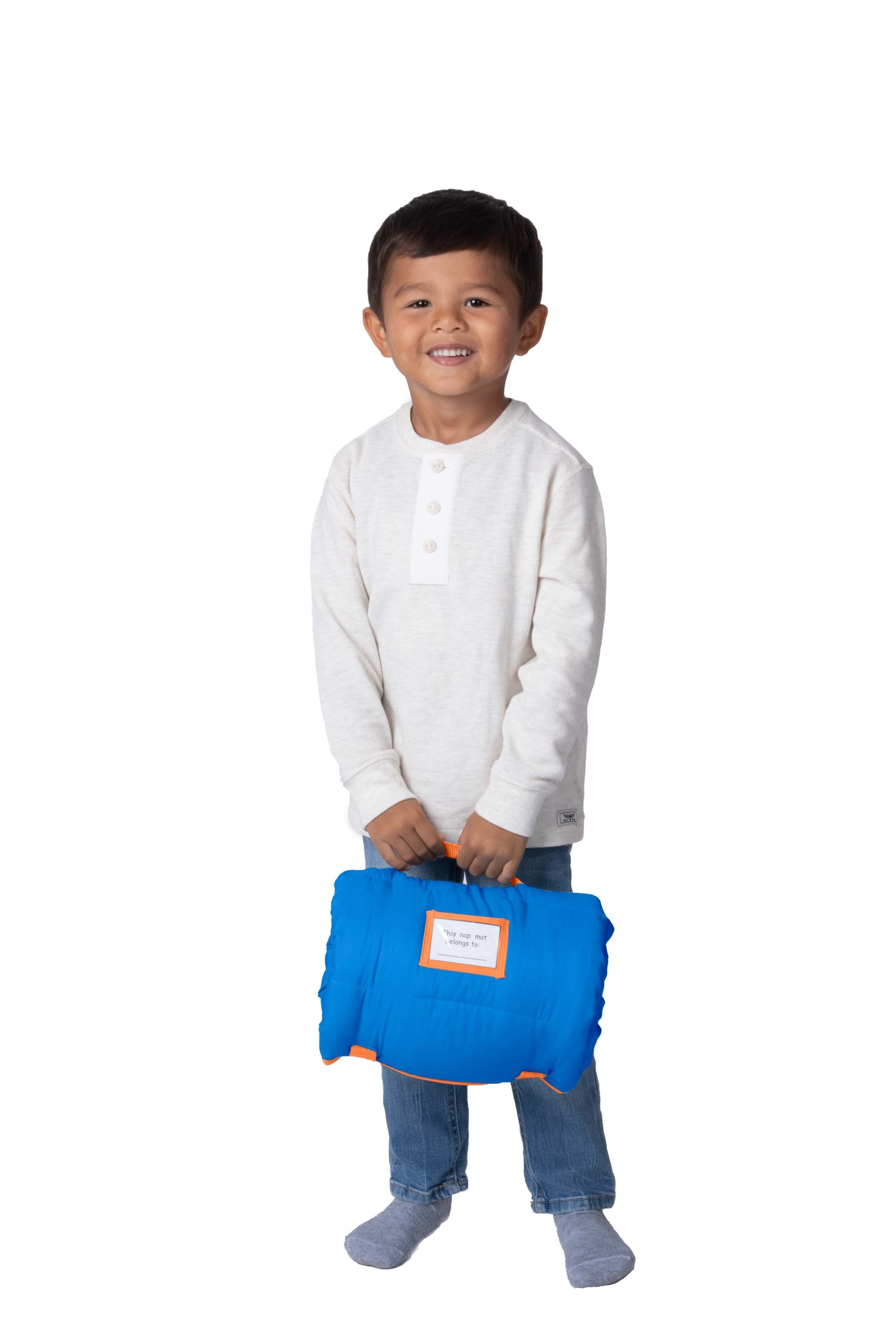NoJo CoComelon Plush Toddler Nap Mat - Includes Attached Pillow and Fleece Blanket, Green, and Blue