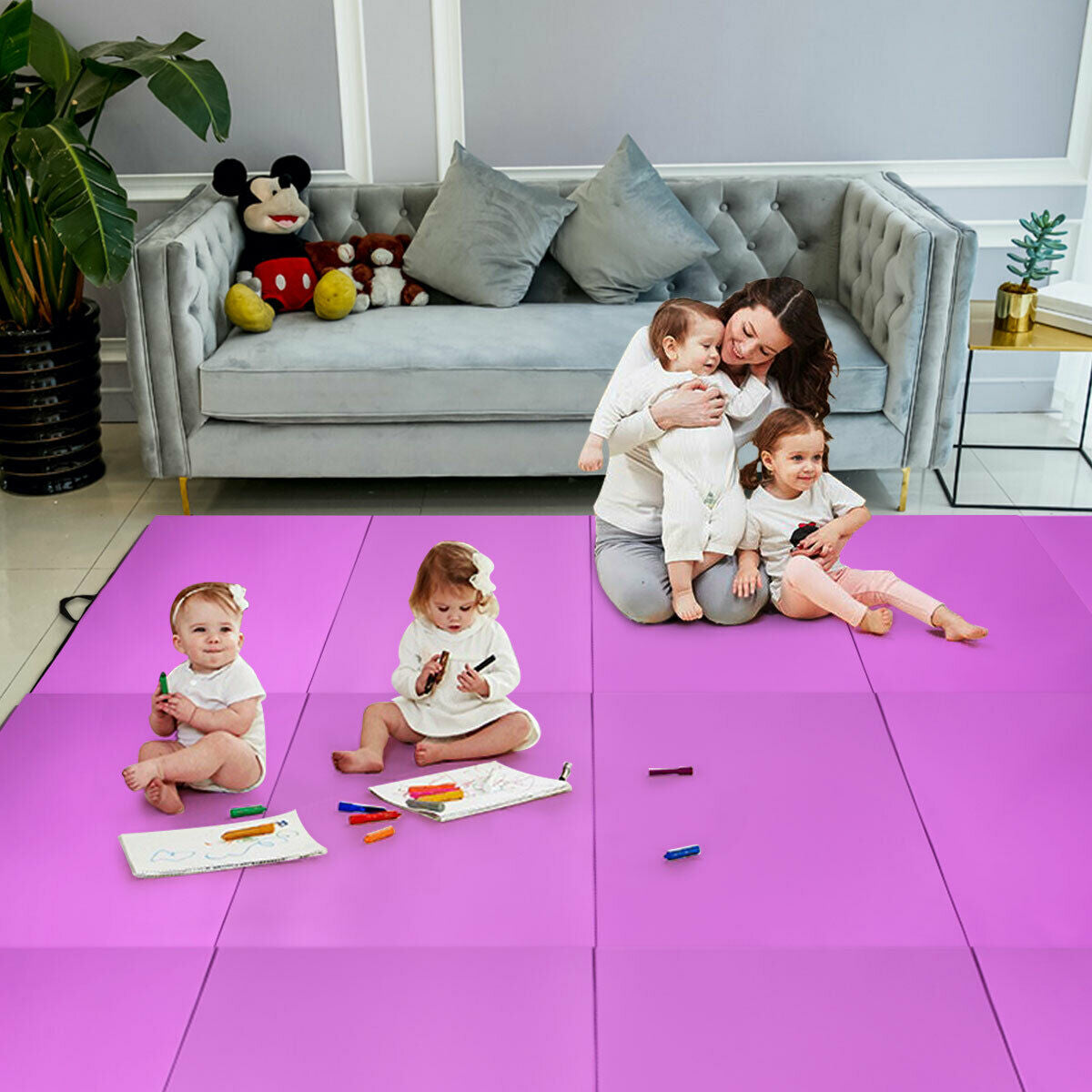 4 Feet x 10 Feet x 2 Inch Folding Gymnastics Tumbling Gym Mat