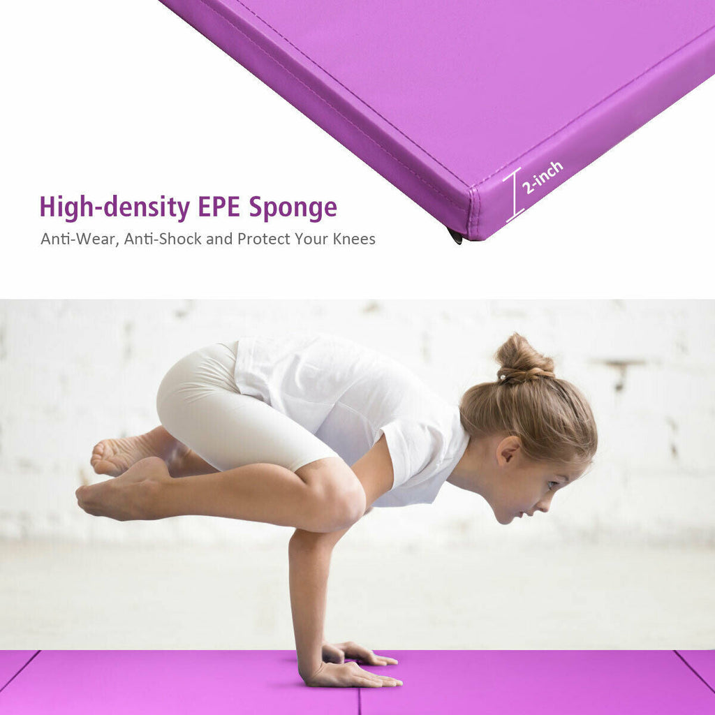 4 Feet x 10 Feet x 2 Inch Folding Gymnastics Tumbling Gym Mat