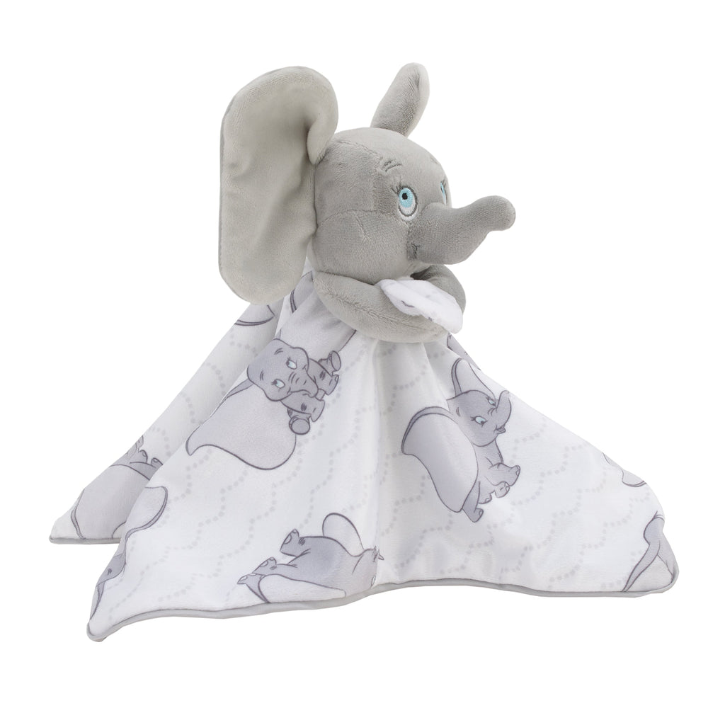 Dumbo White and Grey Lovey Security Blanket