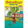 Curious George Cleans Up - Paperback