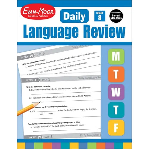 Daily Language Review, Grade 8 Te - Paperback