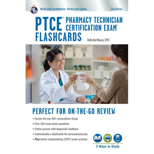 Ptce - Pharmacy Technician Certification Exam Flashcard Ed. Book + Online 3rd. Edition - Paperback