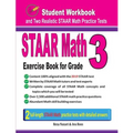 STAAR Math Exercise Book for Grade 3: Student Workbook and Two Realistic STAAR Math Tests - Paperback