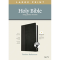 KJV Large Print Thinline Reference Bible, Filament Enabled Edition (Red Letter, Leatherlike, Black/Onyx, Indexed) - Imitation Leather