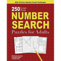 250 Number Search Puzzles for Adults - Paperback