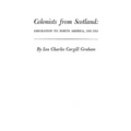 Colonists from Scotland: Emigration to North America, 1707-1783 - Paperback