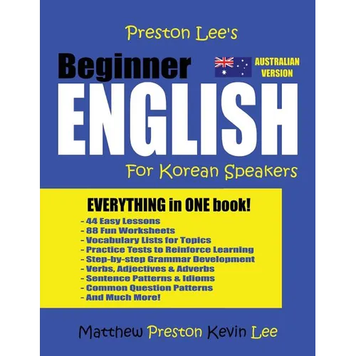 Preston Lee's Beginner English For Korean Speakers (Australian) - Paperback