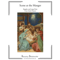 Scene at the Manger Cross Stitch Pattern: Regular and Large Print Cross Stitch Chart - Paperback