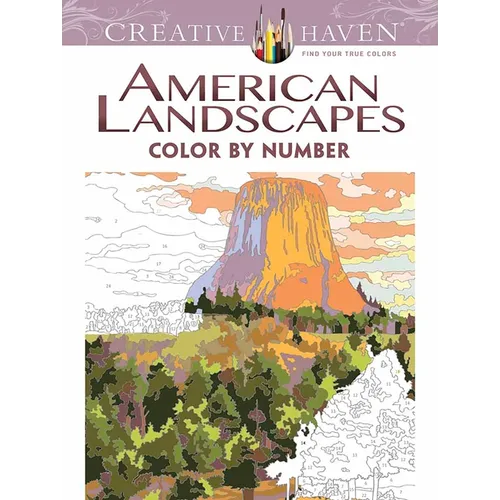 Creative Haven American Landscapes Color by Number Coloring Book - Paperback