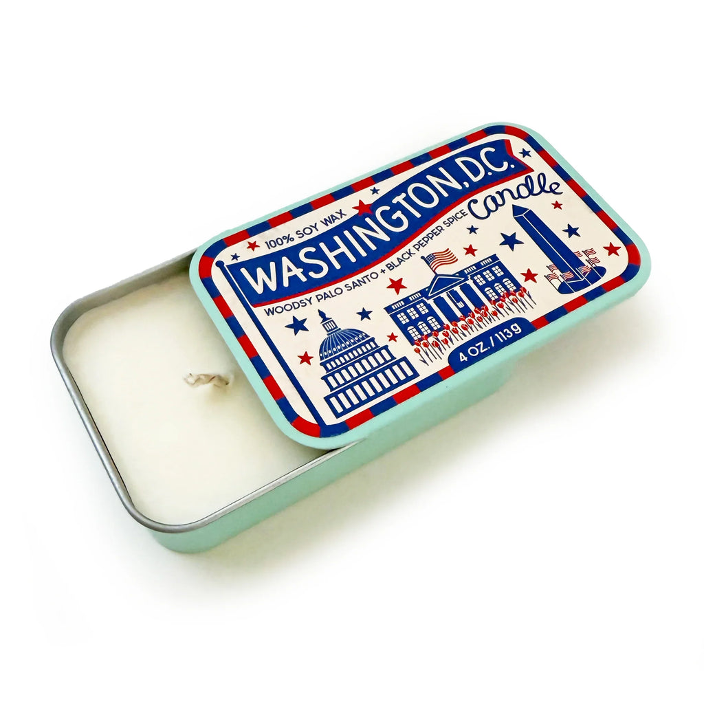 Washington, DC Sardine Tin Soy Candle