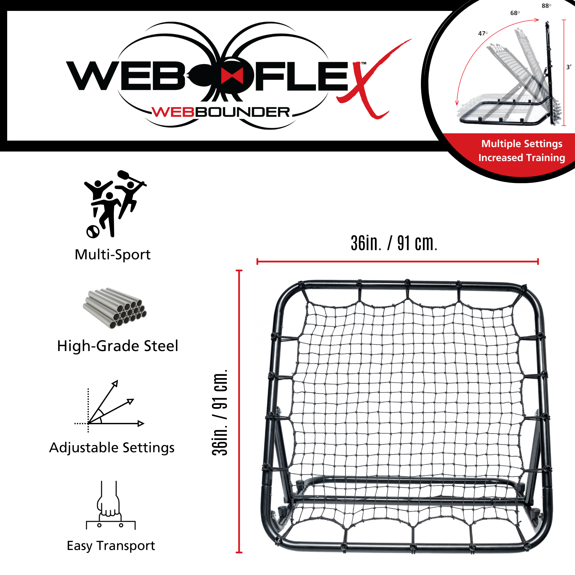 Web Rebounder | Baseball Trainer | Web Flex