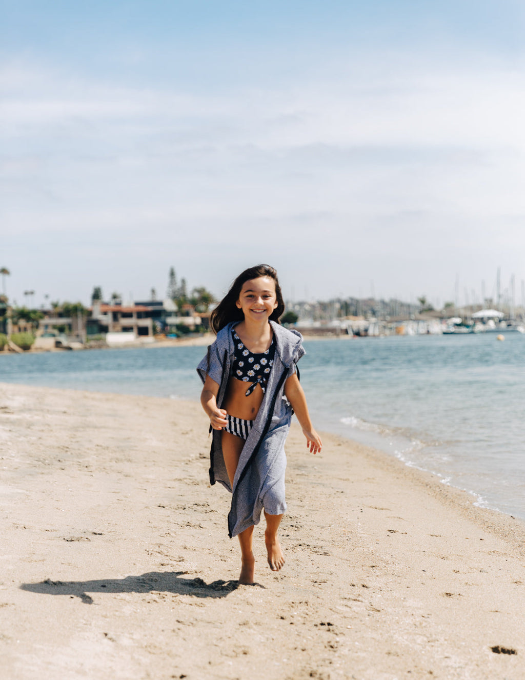 Kids Surf Poncho with Zipper - Towel with Hood for Youth / Children / Toddlers