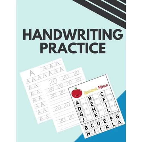 Handwriting Practice: Tracing Letters and Numbers. Print Handwriting. Handwriting Practice for Adults. - Paperback