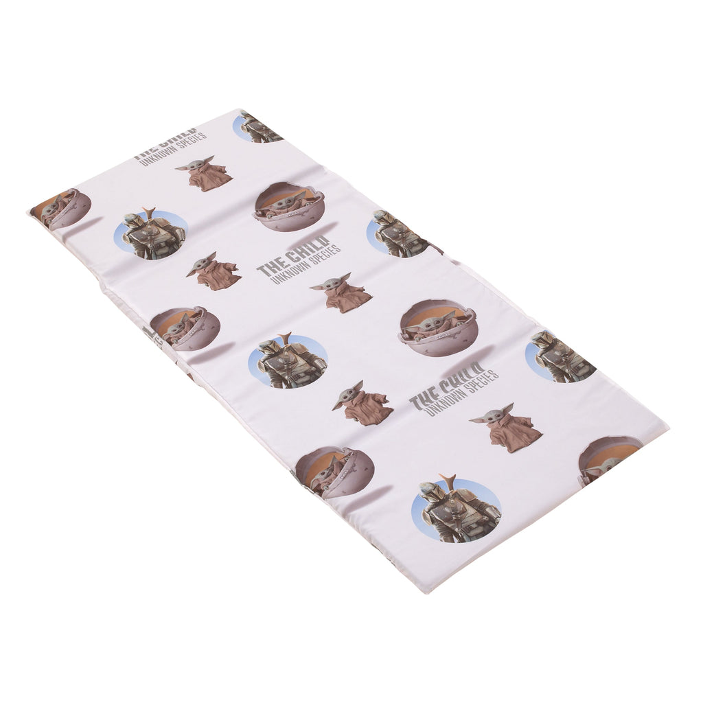 The Mandalorian "The Child" Green, Tan, White Preschool Nap Pad Sheet